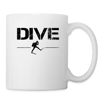 plonger - Mug blanc - blanc - Droite