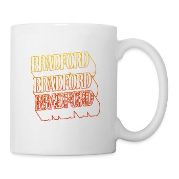 Bradford England UK City Skyline Home Font - Mug - white - Right