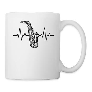 Saxophone Saxophoniste Saxophoniste - Mug blanc - blanc - Droite