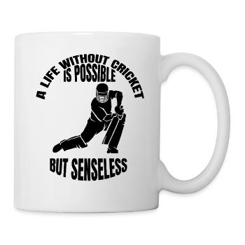 Cricket disant cadeau de cricket de l'équipe de fans de cricket - Mug blanc - blanc - Droite