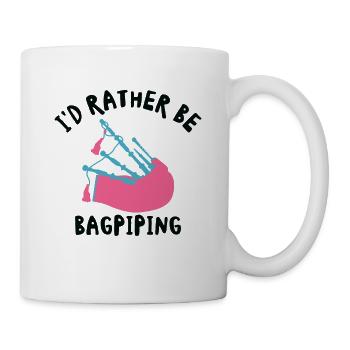 Lustiger Dudelsackspieler Dudelsackspieler - Tasse - Weiß - Rechts