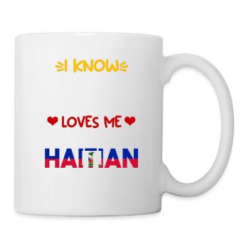 Haïti Drapeau Haïtien Femme Princesse I Cadeau - Mug blanc - blanc - Droite
