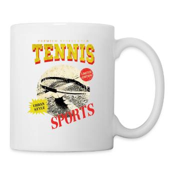 Tennis Tennis Player Player Vintage Retro - Mug - white - Right