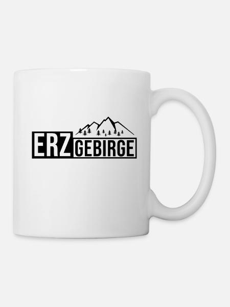 Erzgebirge Heimat Logo - Tasse - Weiß