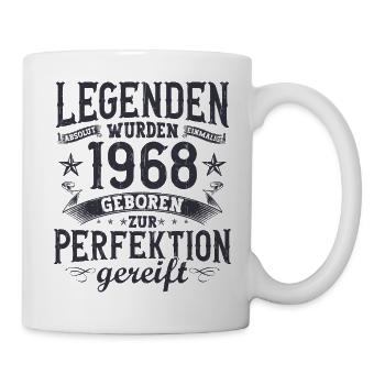 Legenden wurden im Jahrgang 1968 geboren - Tasse - Weiß - Rechts