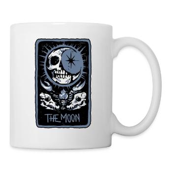 The Moon Skeleton Skull Tarot Card - Tasse - Weiß - Rechts