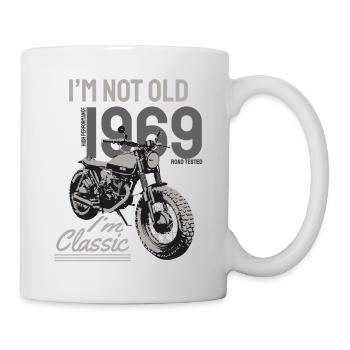 Je ne suis pas vieux, je suis classique. Anniversaire Motard 1969 - Mug blanc - blanc - Droite