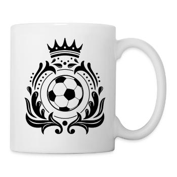 Fußball Soccer - Tasse - Weiß - Rechts