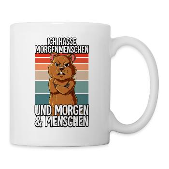 Ich Hasse Morgenmenschen Quokka - Tasse - Weiß - Rechts