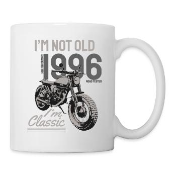 Je ne suis pas vieux, je suis classique. Anniversaire Motard 1996 - Mug blanc - blanc - Droite
