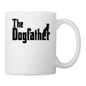 The Dogfather Schäferhund - Hundehalter - Tasse - Weiß - Rechts
