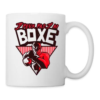 Je peux pas j'ai boxe. J'peux pas j'ai boxe. - Mug blanc - blanc - Droite
