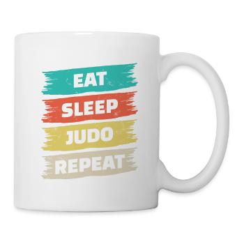 Eat Sleep Judo Repeat for Judo Sport Fan - Mug - white - Right