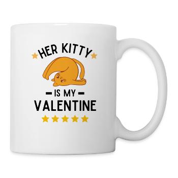 Drôle vilain mari hommes ton chat est à moi - Mug blanc - blanc - Droite