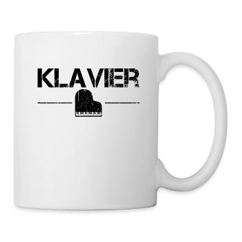 Klavier - Tasse - Weiß - Rechts