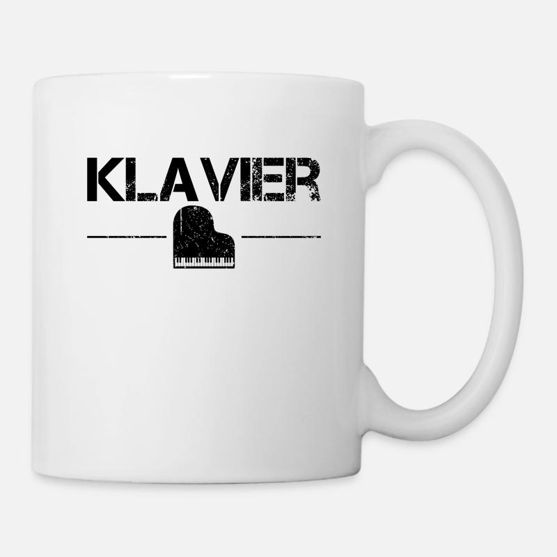 Klavier - Tasse - Weiß