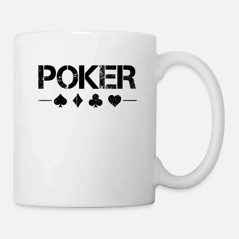 Poker - Tasse - Weiß