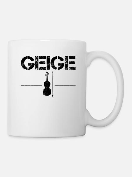 Geige - Tasse - Weiß