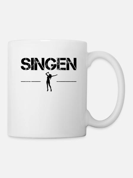 singen - Tasse - Weiß