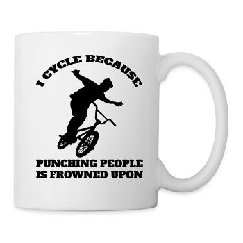 bicycle mountain bike cycling bicycle tour cycling - Mug - white - Right