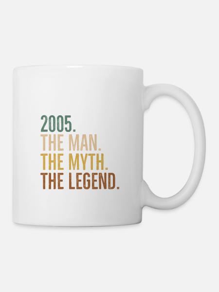 Februar 2005 The Man The Myth The Legend - Tasse - Weiß