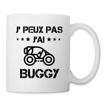 j'peux pas j'ai buggy cadeau quad - Mug blanc - blanc - Droite