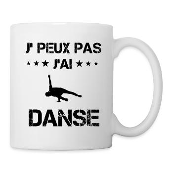 j'peux pas j'ai danse breakdance cadeau - Mug blanc - blanc - Droite