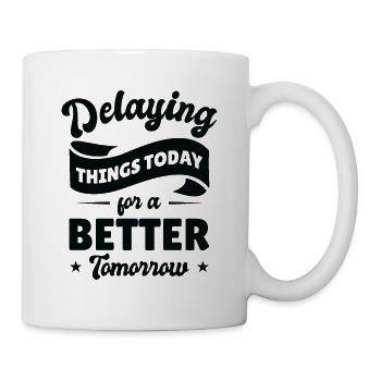 Procrastinating Vintage Fan Procrastinator - Mug - white - Right