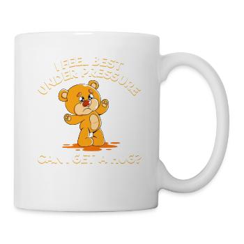 cute bear cuddly toy hug? Soft toy - Mug - white - Right