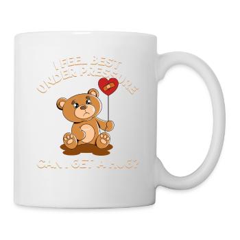 Cute Bear Cuddly Toy Hug Stuffed Animal Love - Mug - white - Right