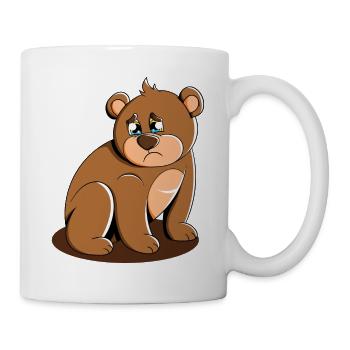Cute Bear Cuddly Toy Hug Stuffed Animal Love - Mug - white - Right