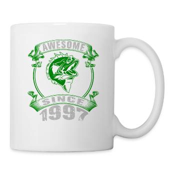 Génial depuis 1997. Ange, Angler Anniversaire - Mug blanc - blanc - Droite