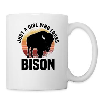 Buffalo Bison Ox Indian American - Mug - white - Right