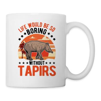 Tapir Gift Lowland Tapir Tapirdae Tapir - Mug - white - Right