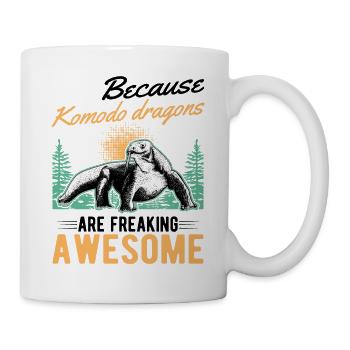 Parce que les dragons de Komodo sont géniaux - Mug blanc - blanc - Droite