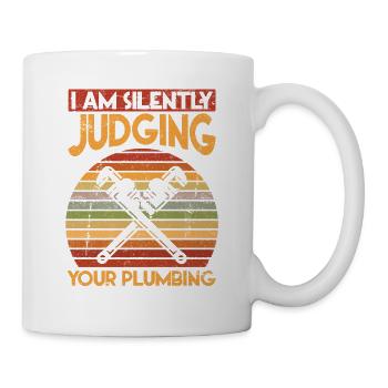 Assessment of sanitary pipe builders pipes - Mug - white - Right