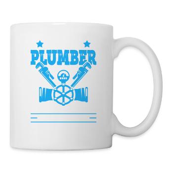 Funny Plumber Pipefitter Pipefitting - Mug - white - Right