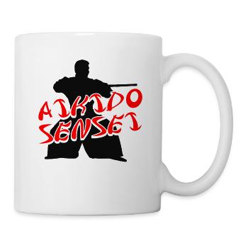 Aikido Sensei Japan Taekwondo Karate Martial Arts - Mug - white - Right