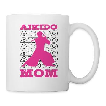 Aikido Mom Japan Taekwondo Karate Kampfsport - Tasse - Weiß - Rechts