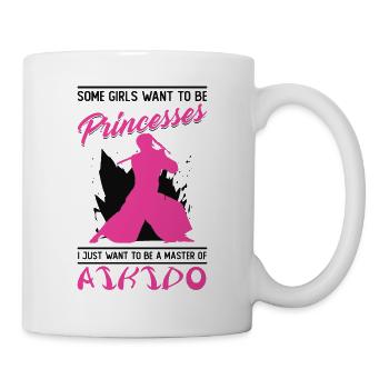 Aikido Filles Japon Taekwondo Karaté Arts Martiaux - Mug blanc - blanc - Droite