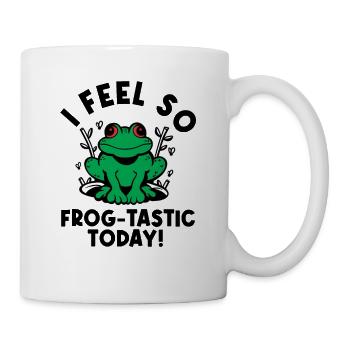 Red Eyed Tree Frog Cute Rainforest Amphibian - Mug - white - Right