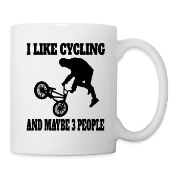 Bicycle tour bicycle cycling mountain biking cycling - Mug - white - Right