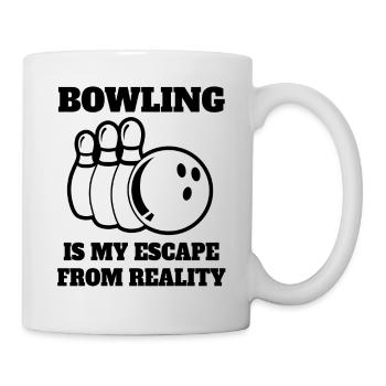 Bowling Skittle Cadeau Bowling Ball Bowler Quilles - Mug blanc - blanc - Droite