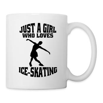 Figure skating ice skating skate figure skating - Mug - white - Right