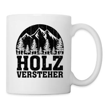 Holzversteher Chainsaw Retro Forest Woodworker - Tasse - Weiß - Rechts