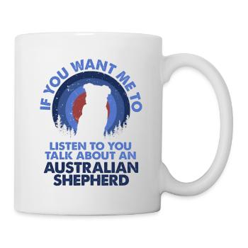 Parlez du chien de berger australien - Mug blanc - blanc - Droite