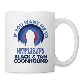 Talk About Dog Black And Tan Coonhound - Mug - white - Right