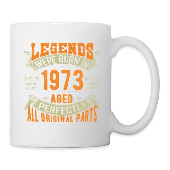 50th Birthday Vintage Legends Born In 1973 50 Yea - Mug - white - Right