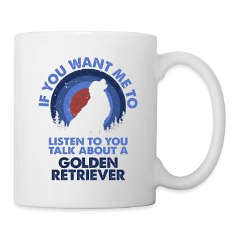 Parlez de chien Golden Retriever - Mug blanc - blanc - Droite