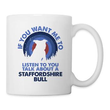 Parlez du chien Staffordshire Bull - Mug blanc - blanc - Droite